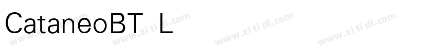 CataneoBT Light字体转换